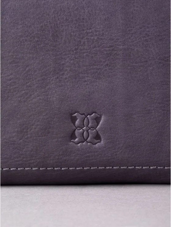Harstone Large Leather Cross Body Bag in Blue