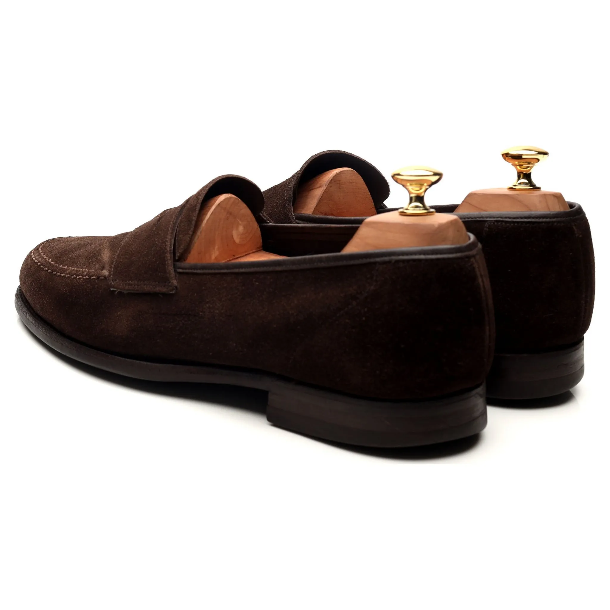 'Harvard 2' Dark Brown Suede Loafers UK 10 E