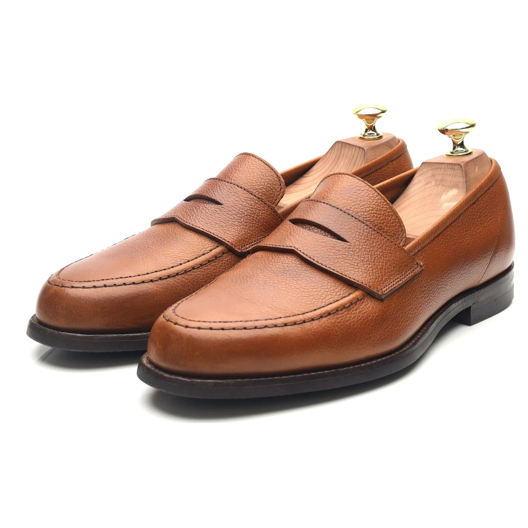 'Harvard 2' Tan Brown Leather Loafers UK 8 E