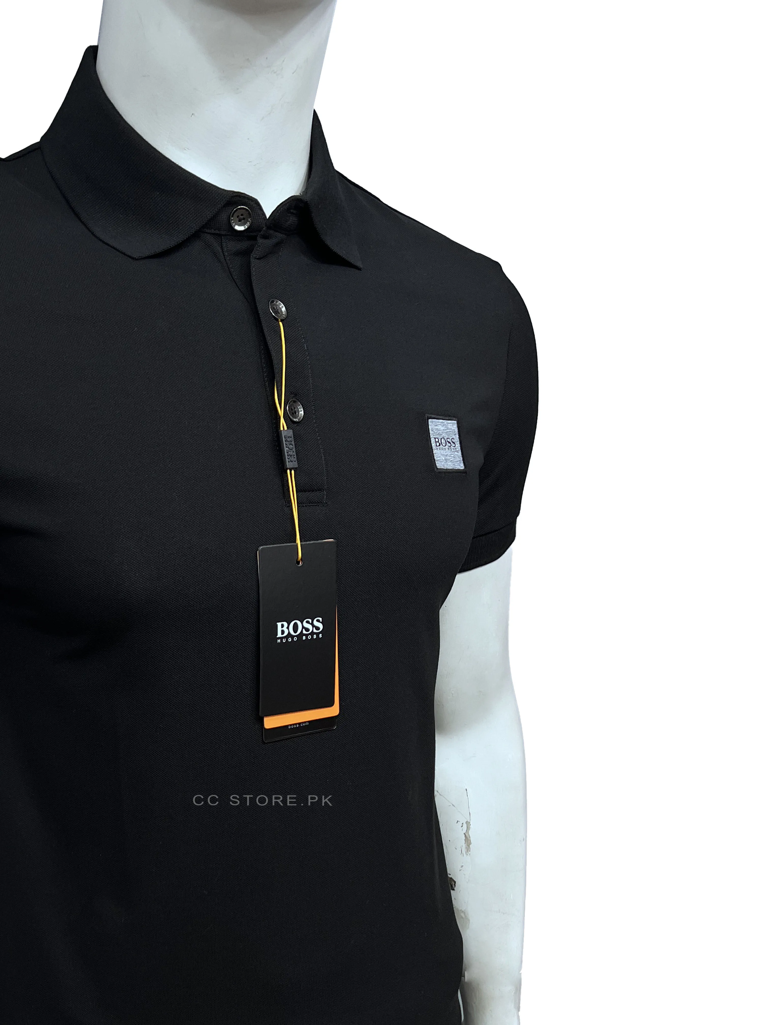 HB Square Logo Black Polo