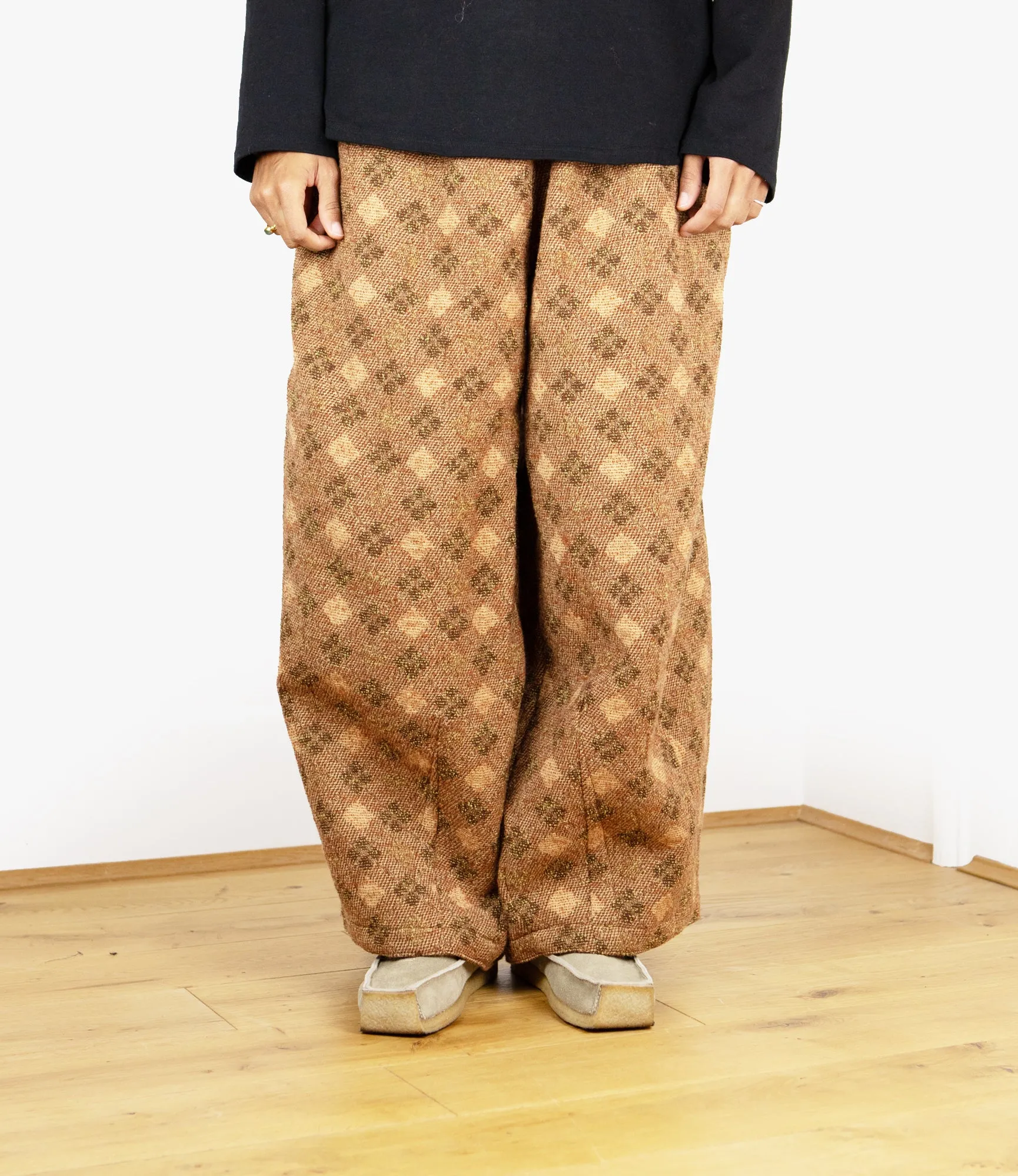 HDP Pant – Brown Argyle Jacquard