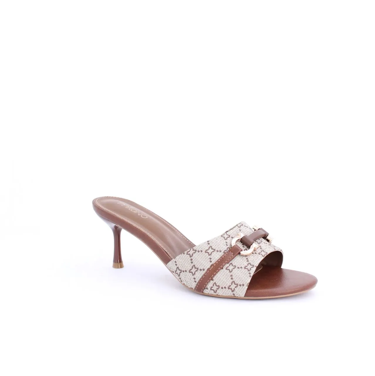 HEIDE SANDAL SLIDES - BROWN