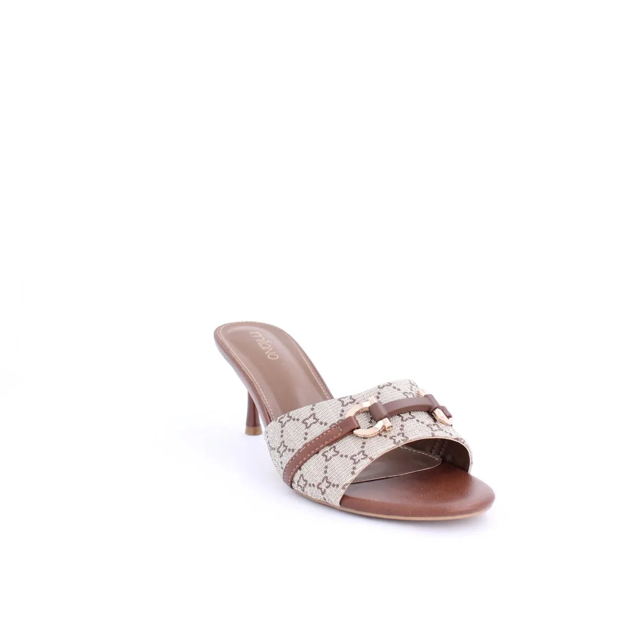 HEIDE SANDAL SLIDES - BROWN