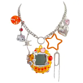 Hello Kitty Cyber Pet Charm Necklace
