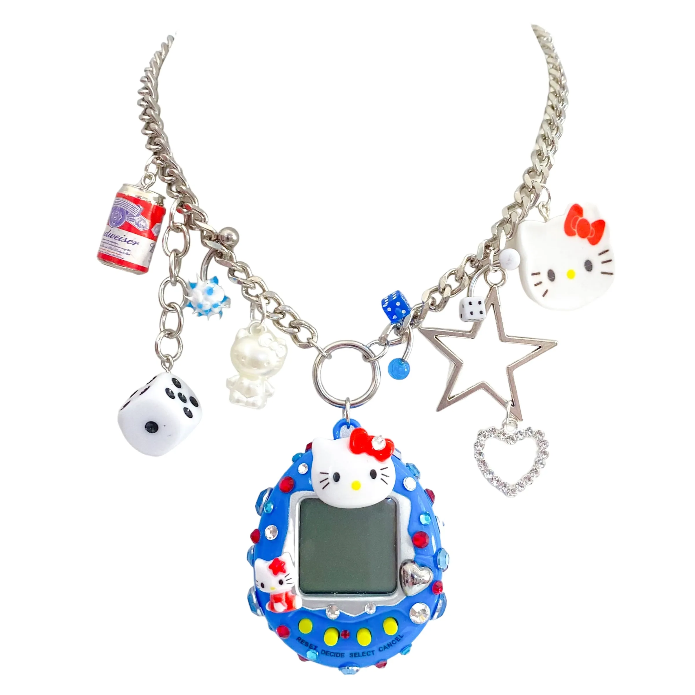 Hello Kitty Cyber Pet Charm Necklace