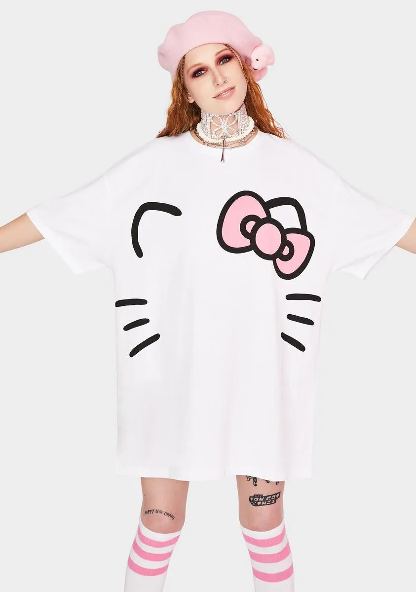 Hello Kitty Oversized T-Shirt Dress-