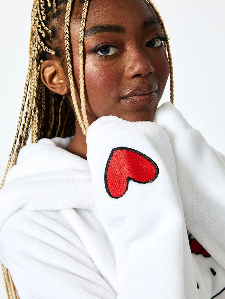 Hello Kitty x Skinnydip Blanket Hoodie in White