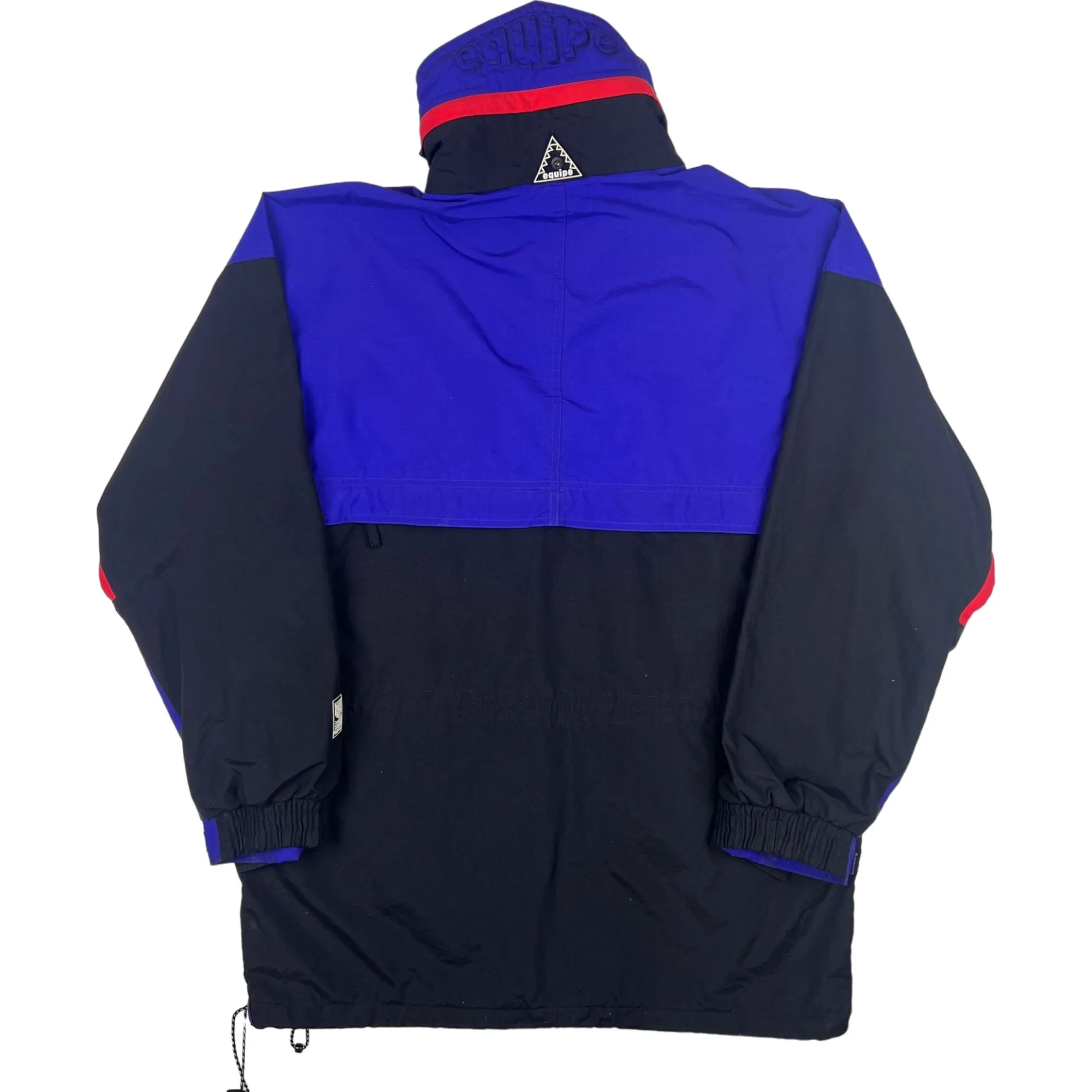 Helly Hansen 90's Equipe Outershell Ski Hooded Jacket Black Blue