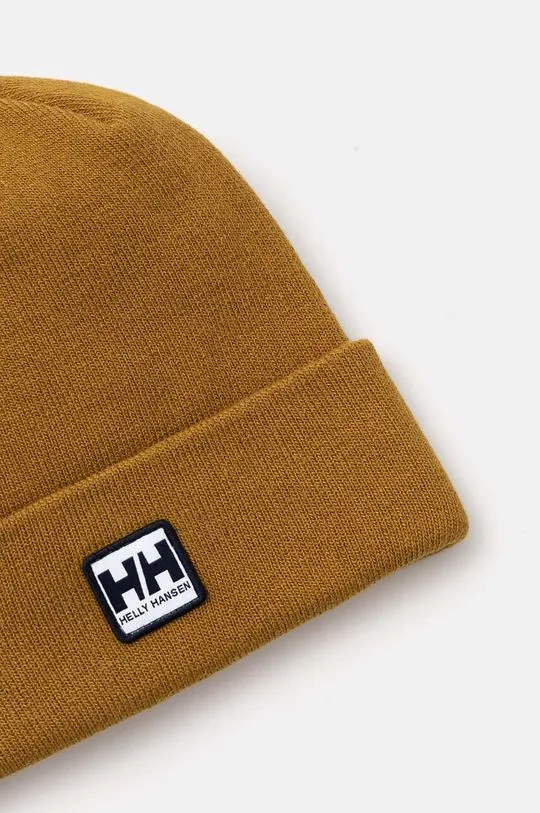 Helly Hansen beanie green color thick knit