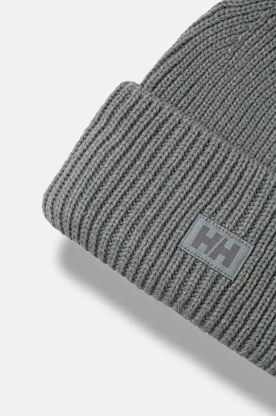 Helly Hansen beanie turquoise color thick knit