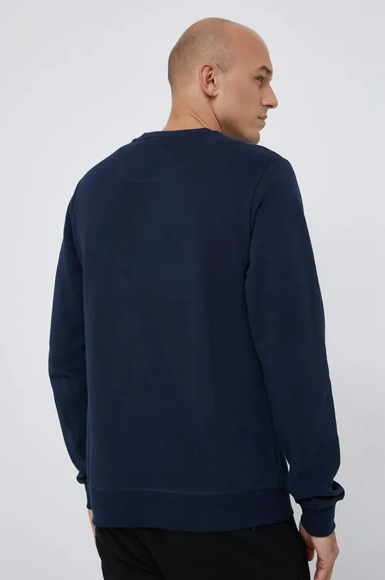 Helly Hansen cotton sweatshirt men's navy blue color with a print 34000