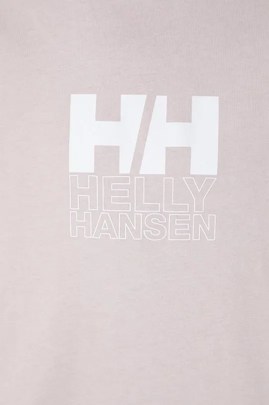 Helly Hansen cotton t-shirt pink color