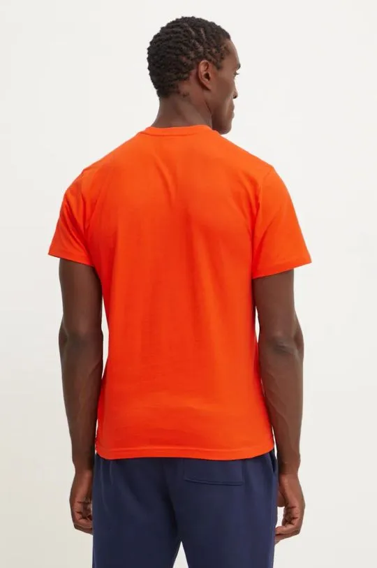 Helly Hansen cotton t-shirt TOKYO orange color with a print 53285