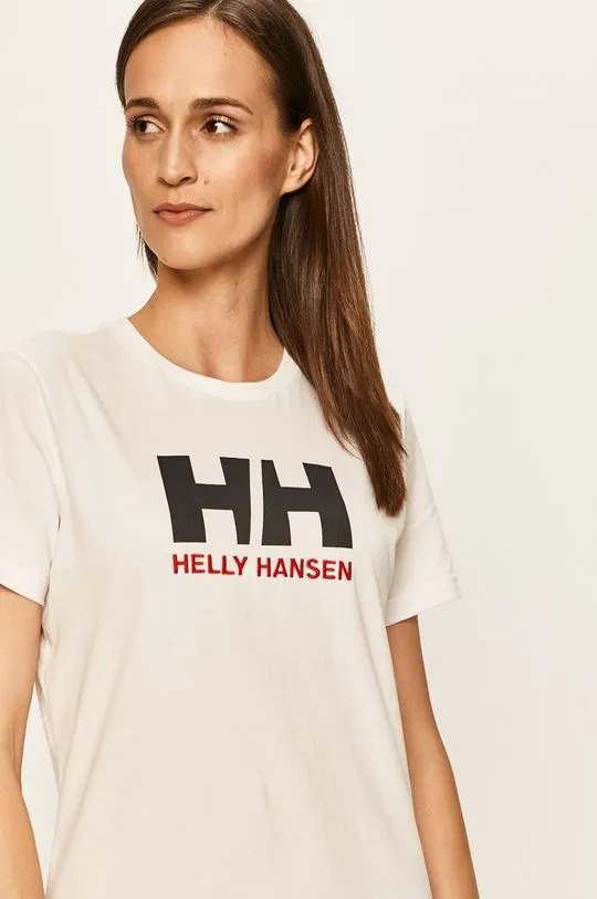 Helly Hansen cotton t-shirt white color