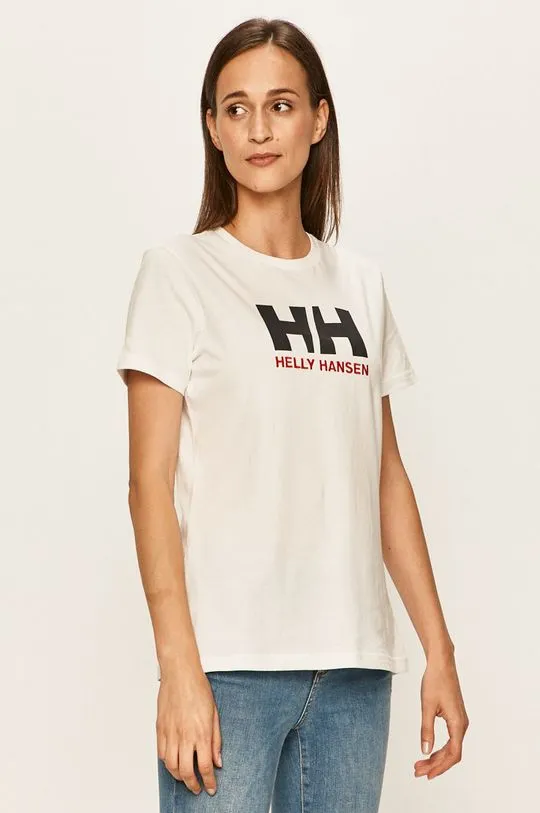 Helly Hansen cotton t-shirt white color