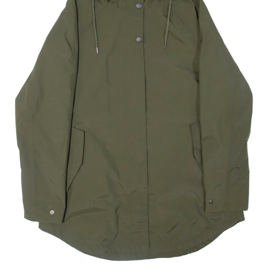 HELLY HANSEN Mens Rain Jacket Green Hooded S