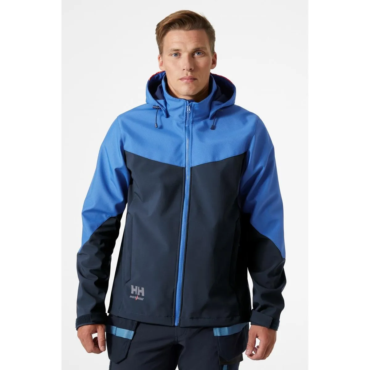 Helly Hansen Oxford Hooded Softshell Jacket Navy/Stone Blue