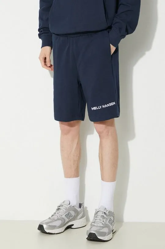 Helly Hansen shorts men's navy blue color