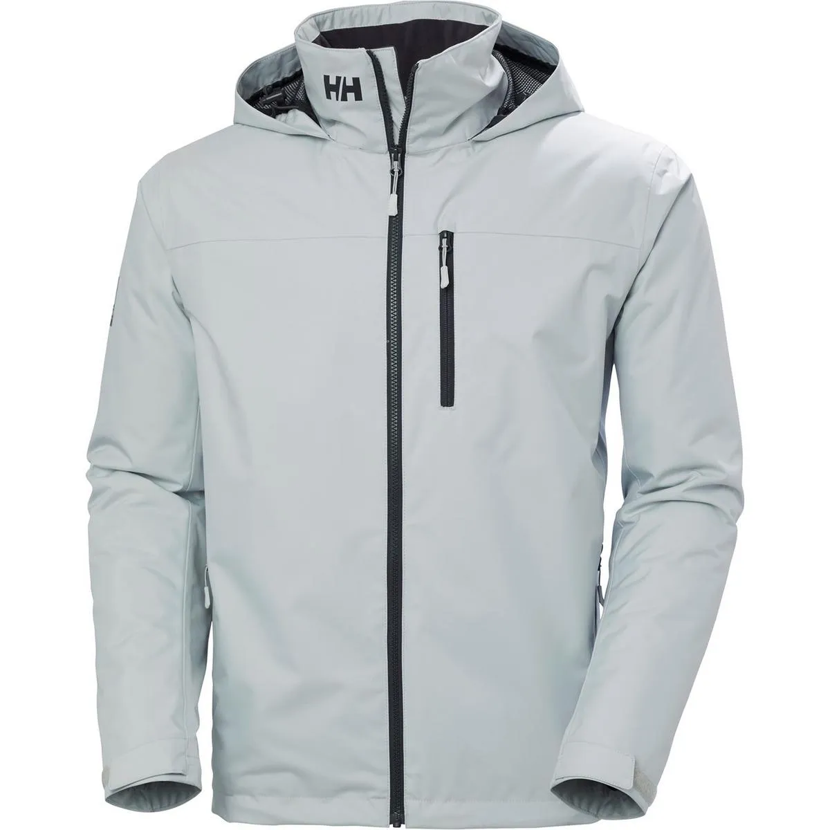 Helly Hansen Sport Crew Hooded Midlayer Sailing Jacket 2.0 Grey Fog