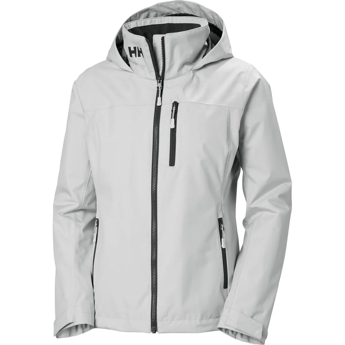 Helly Hansen Sport Crew Hooded Midlayer Sailing Jacket 2.1 Grey Fog