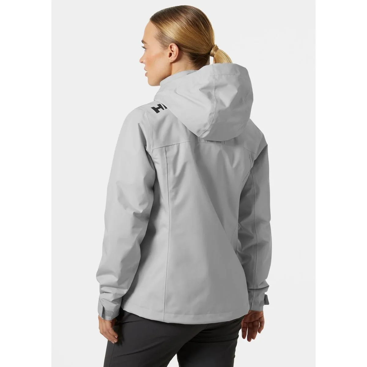 Helly Hansen Sport Crew Hooded Midlayer Sailing Jacket 2.1 Grey Fog