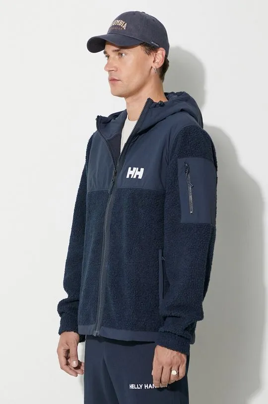 Helly Hansen sports sweatshirt PATROL PILE navy blue color 53678