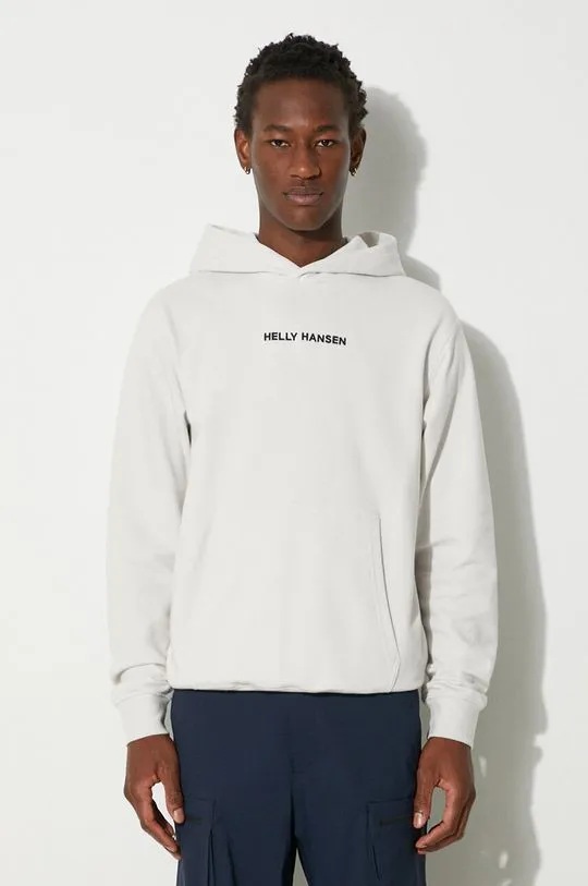 Helly Hansen sweatshirt men's gray color