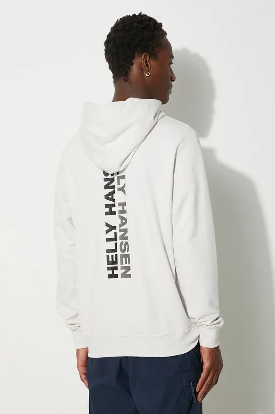 Helly Hansen sweatshirt men's gray color