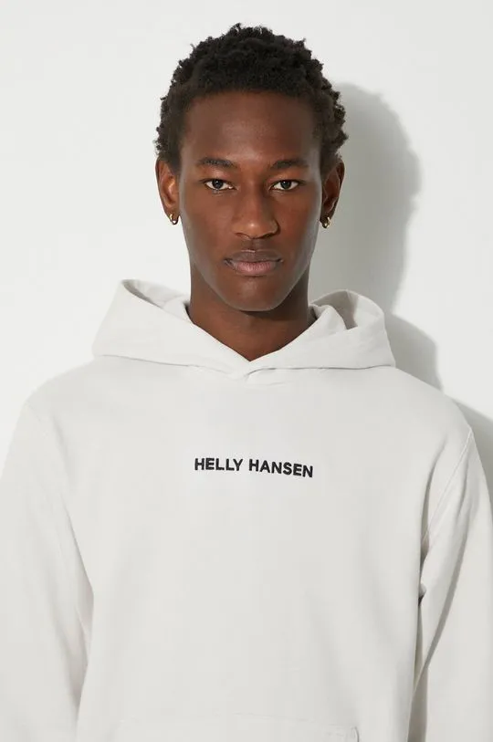 Helly Hansen sweatshirt men's gray color