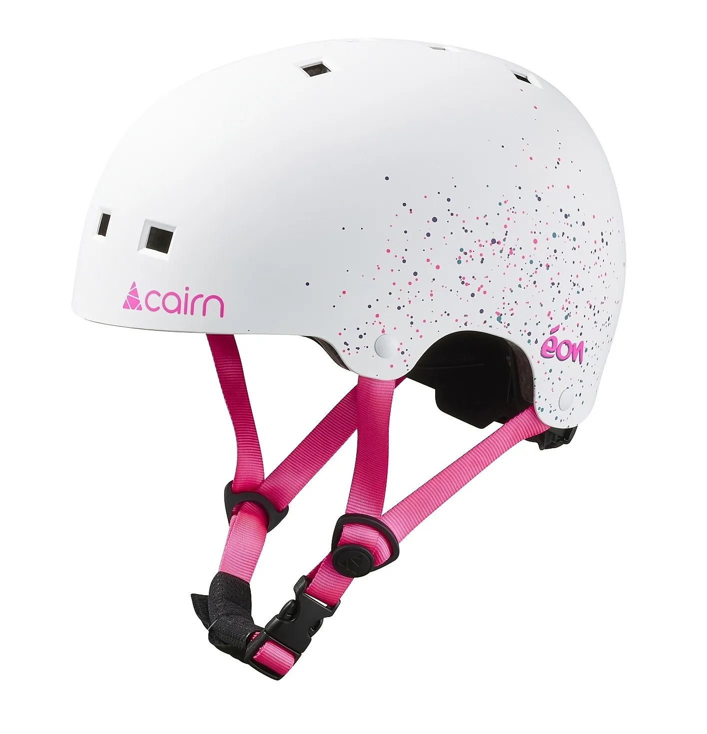 helmet Cairn Eon J - Mat White/Pink - girl´s