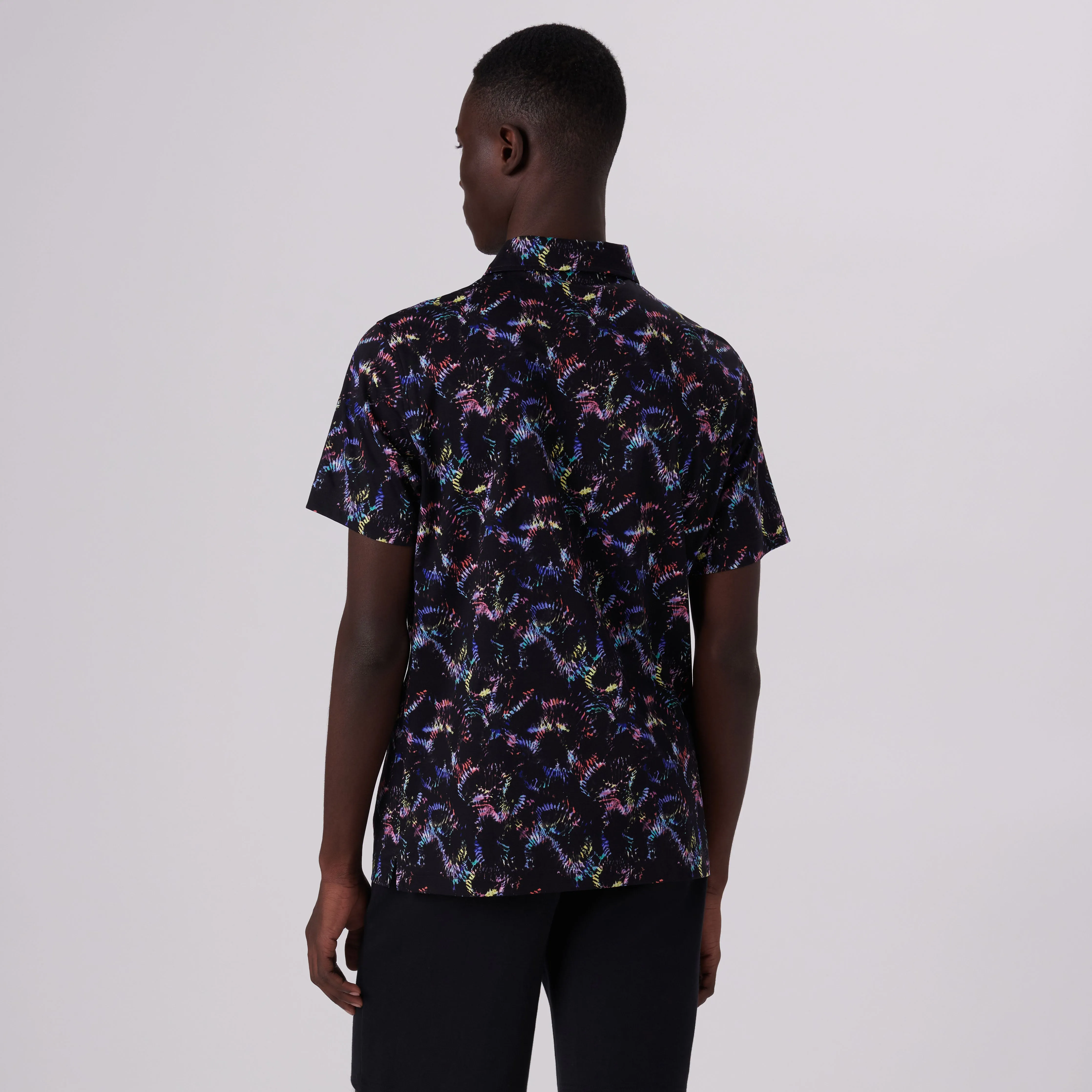 Hendrix Abstract Print Polo Shirt