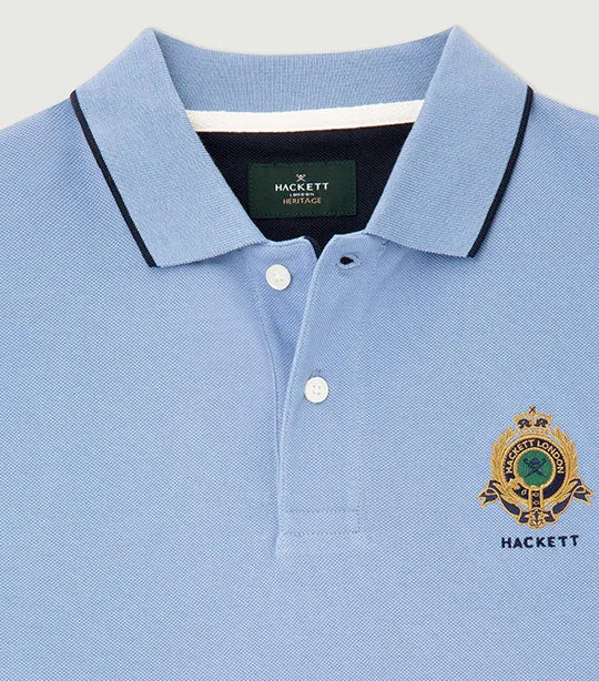 Heritage Logo Polo Blue