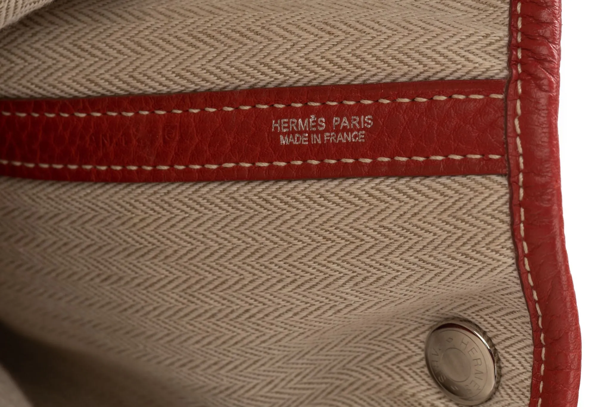 Hermès Large Garden Party Bag Sanguine