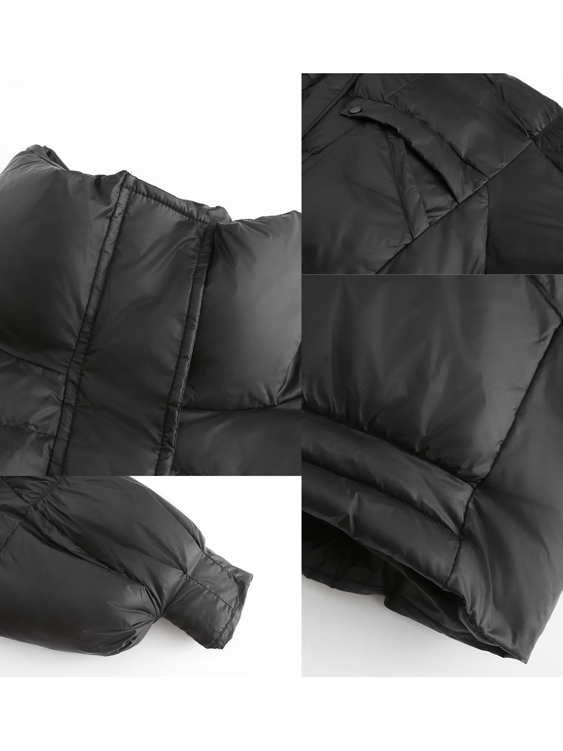 High Collar Short Puffer Jacket