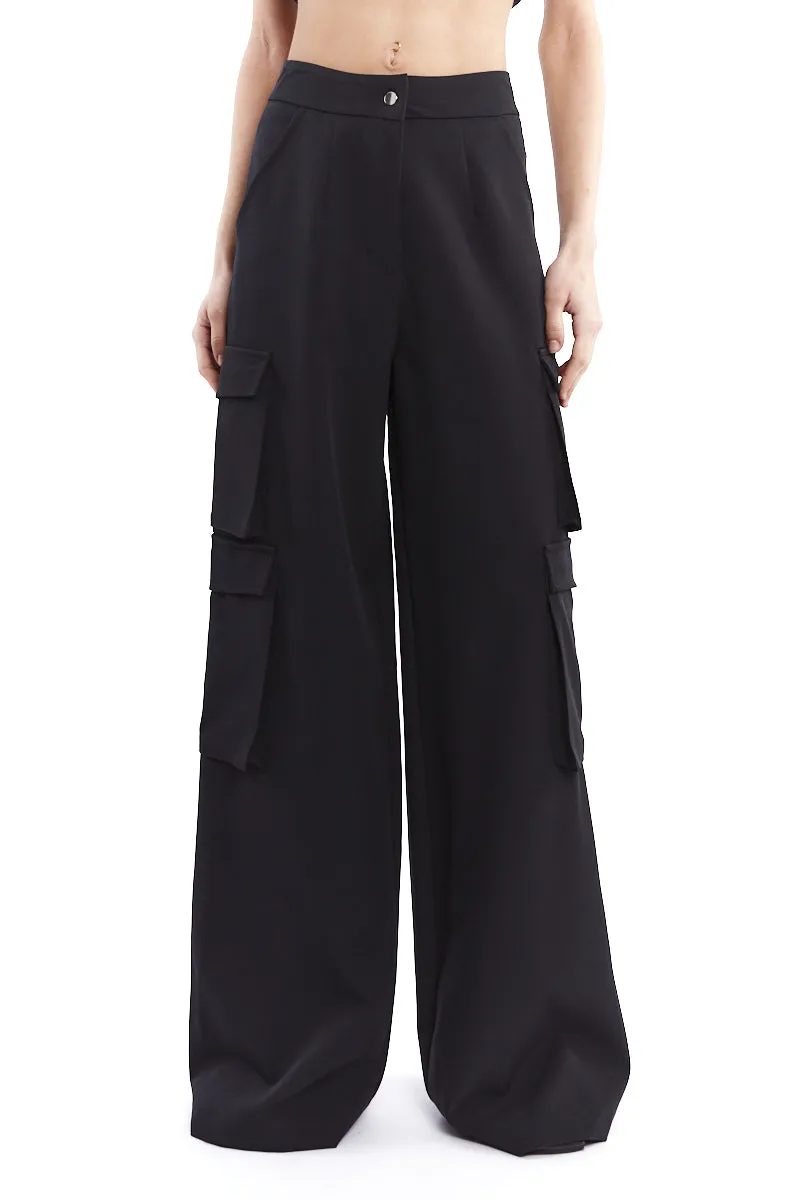 HIGH WAIST CARGO PANTS