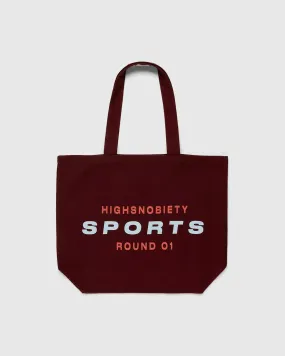 Highsnobiety – HS Sports Logo Tote Bag Bordeaux | Highsnobiety Shop