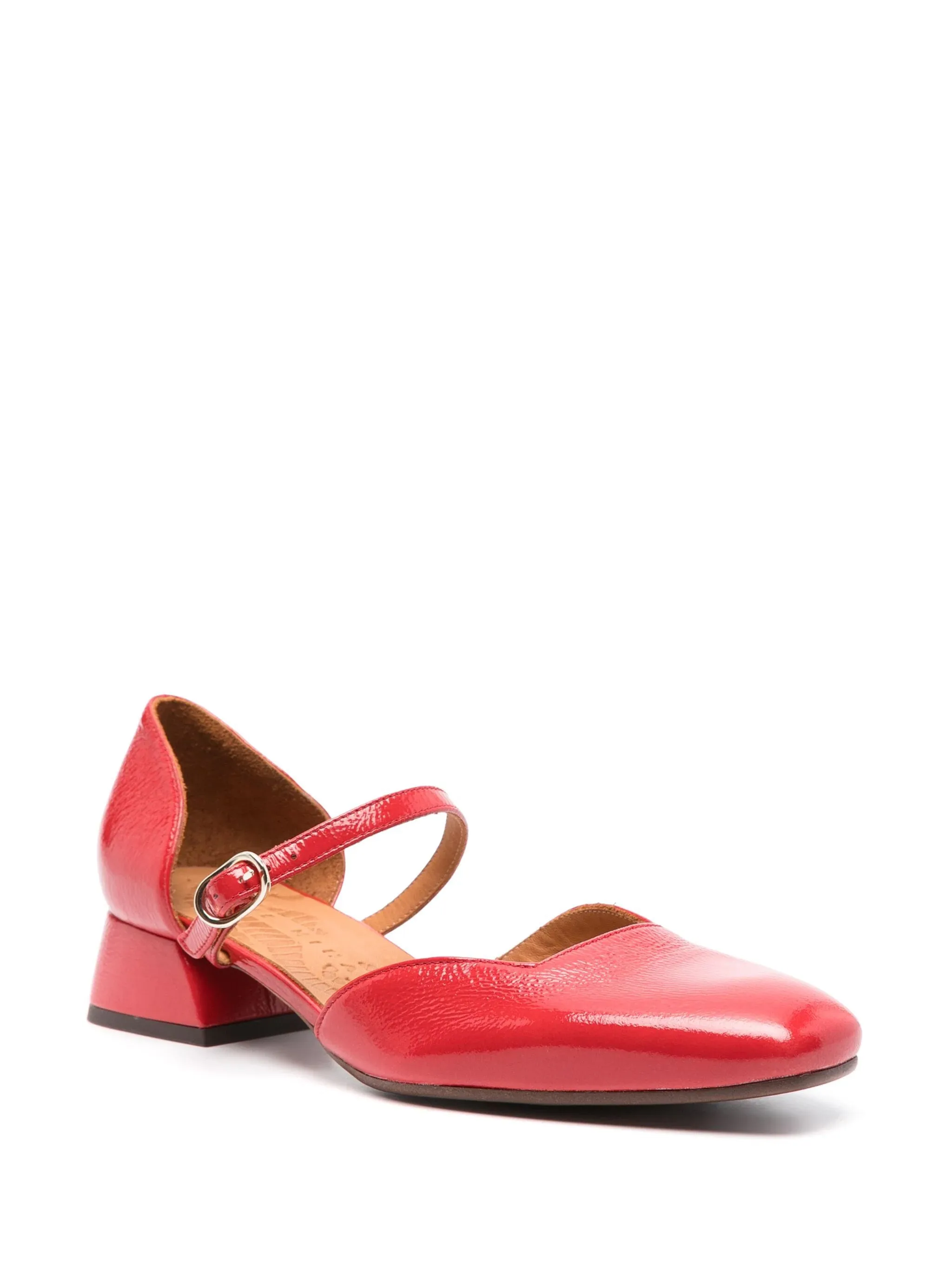 HINDYA buckle flats, red