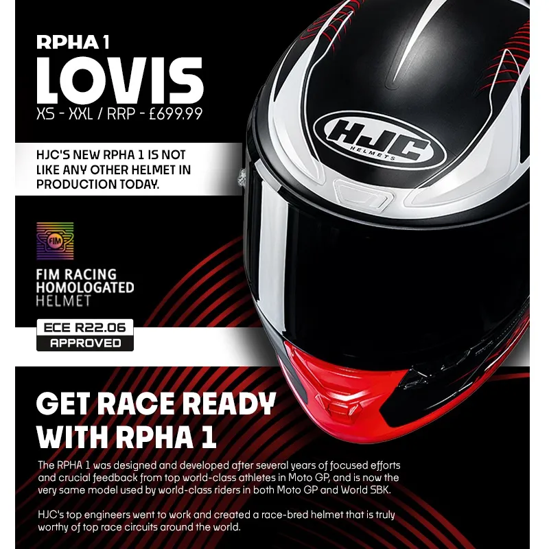 HJC RPHA 1 Lovis Helmet - Blue