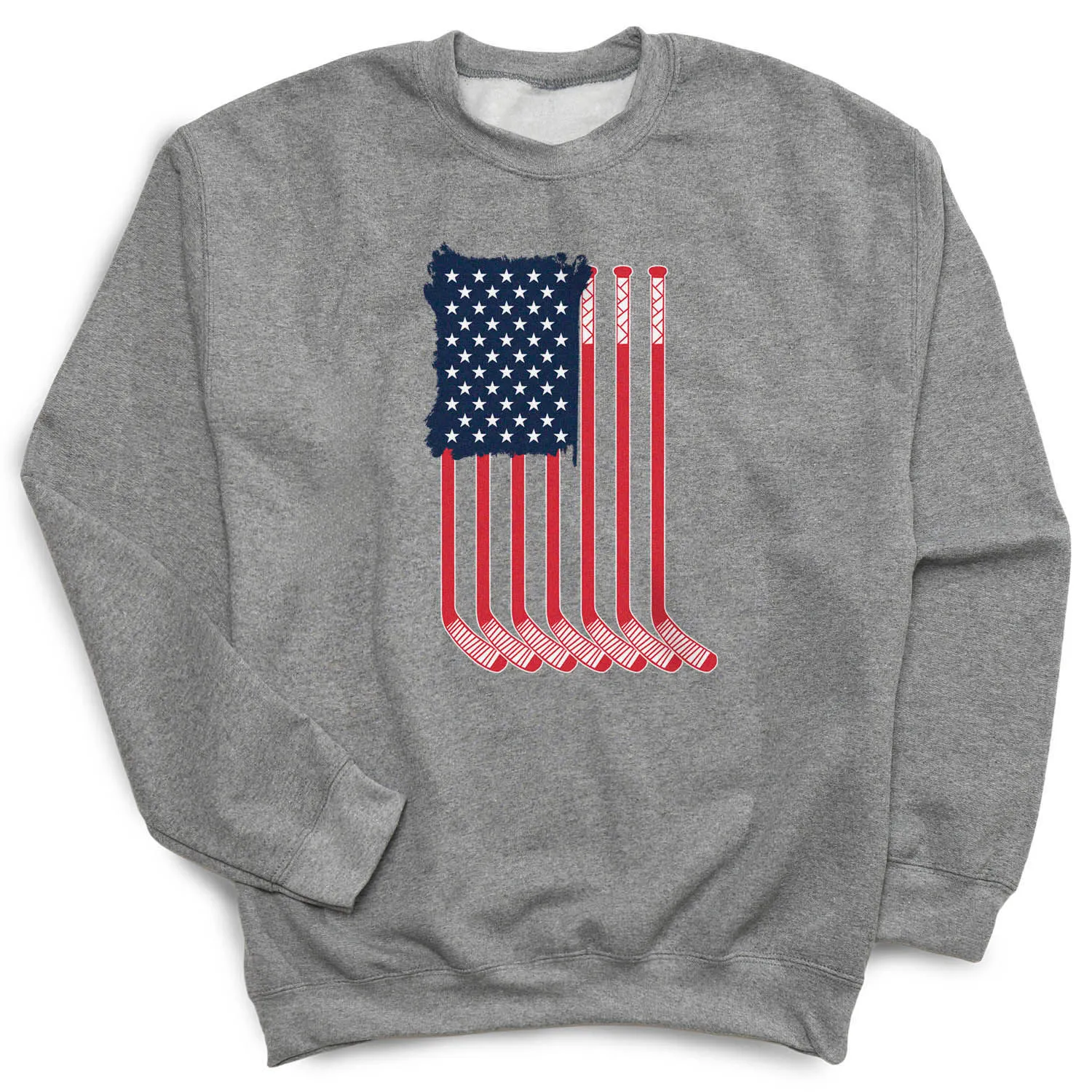 Hockey Crewneck Sweatshirt - American Flag 