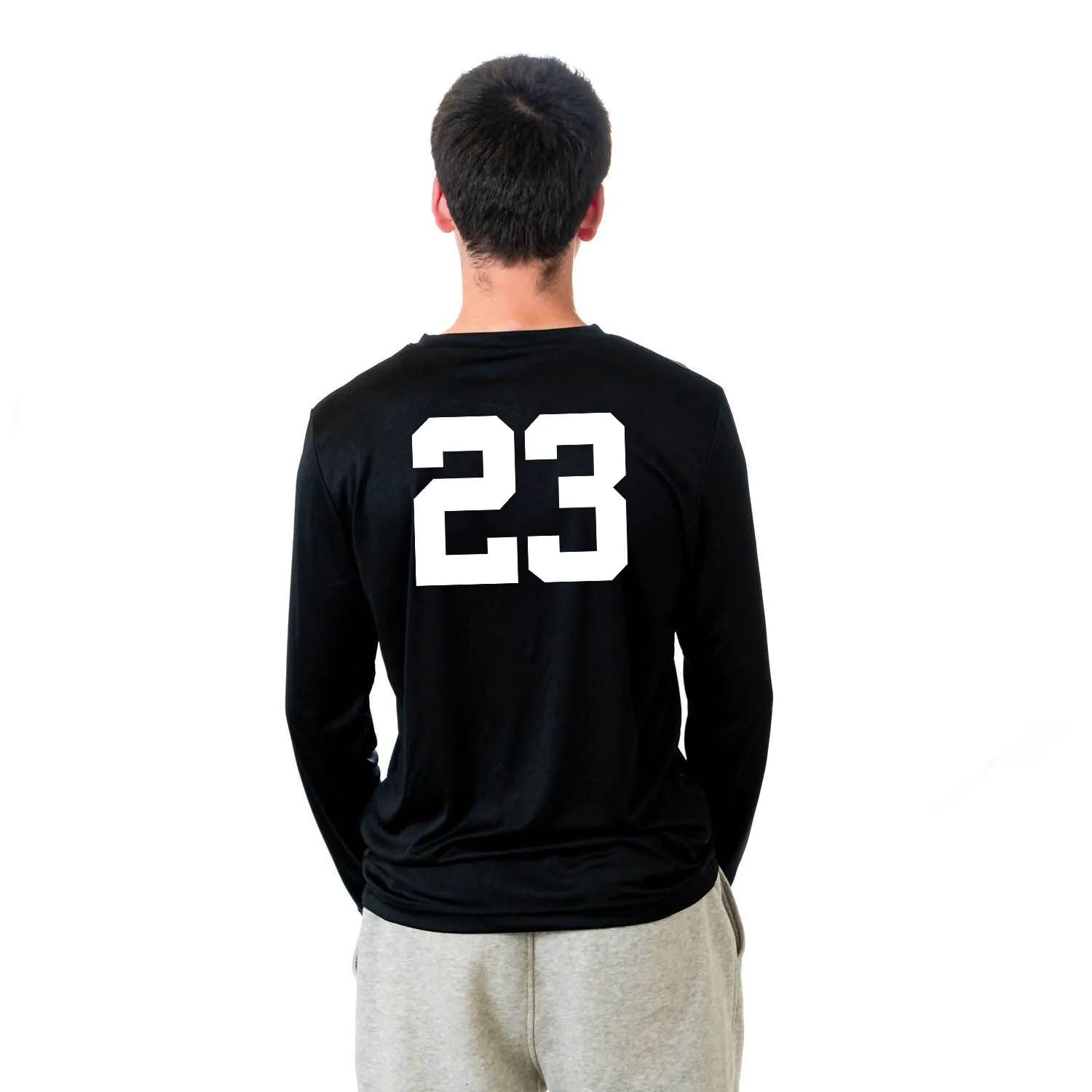 Hockey Long Sleeve Tech Tee - Bones Saying 