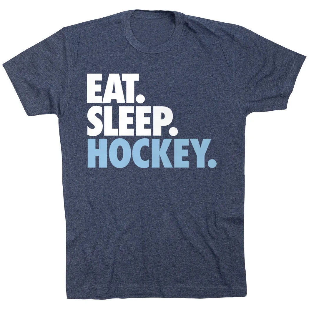 Hockey Short Sleeve T-Shirt - Eat. Sleep. Hockey. 