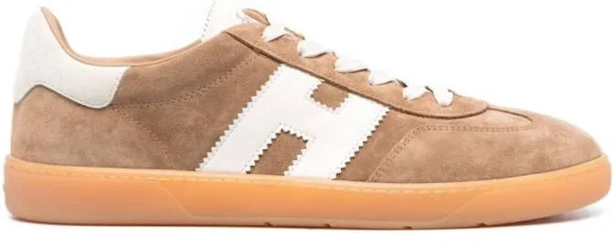 Hogan H647 lace-up suede sneakers Neutrals