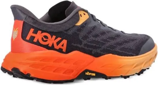 HOKA Speedgoat 5 logo-print sneakers Grey