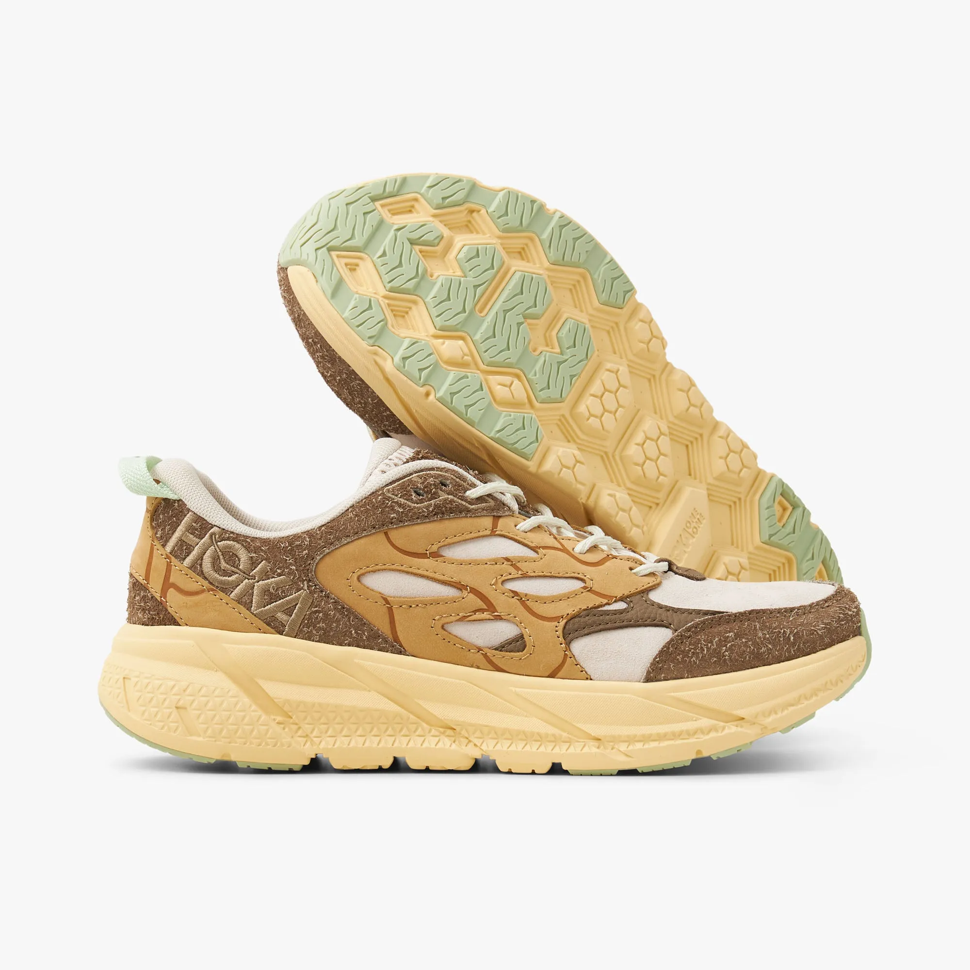 Hoka U Clifton L Suede TP Oat Milk / Pollen