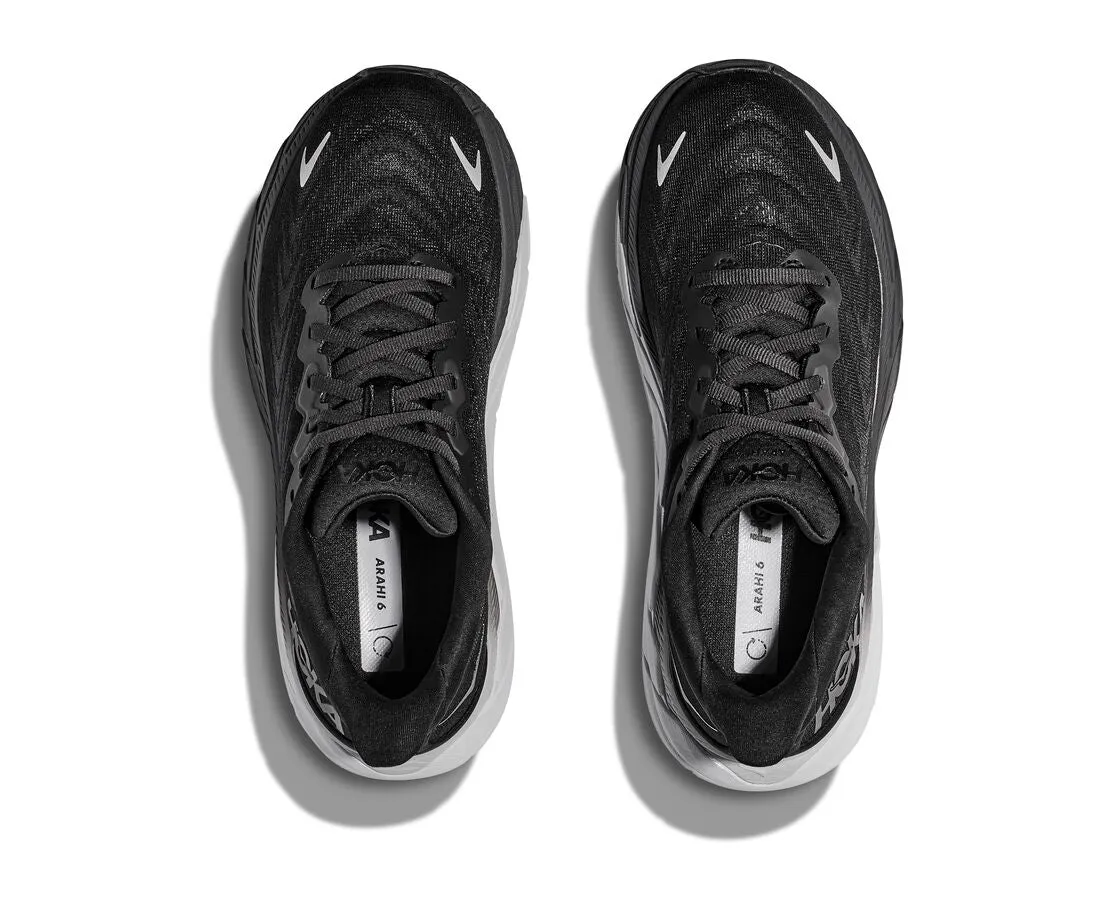 HOKA - Womens Arahi 6 Black/White