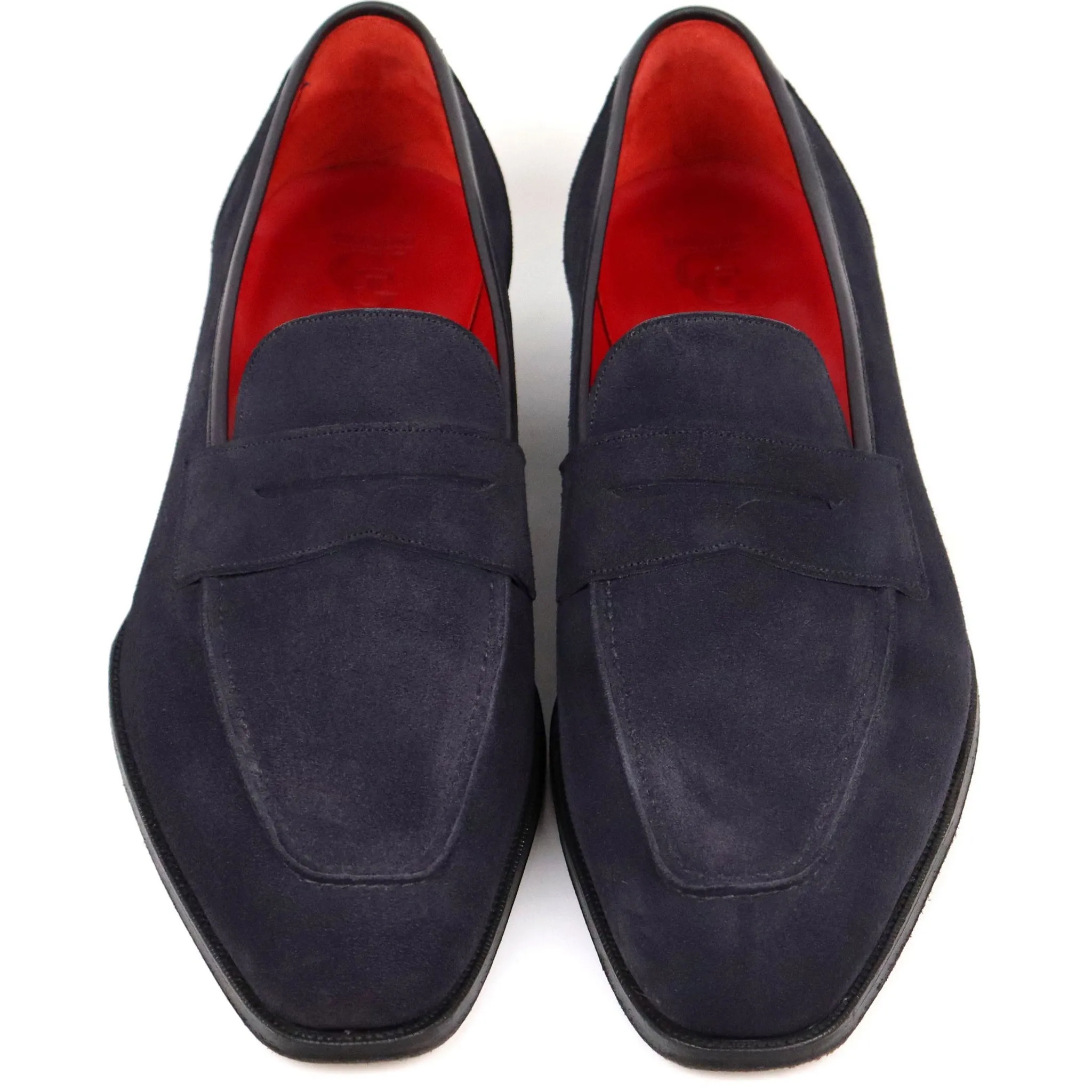 'Holkham' Navy Blue Suede Loafers UK 11 E