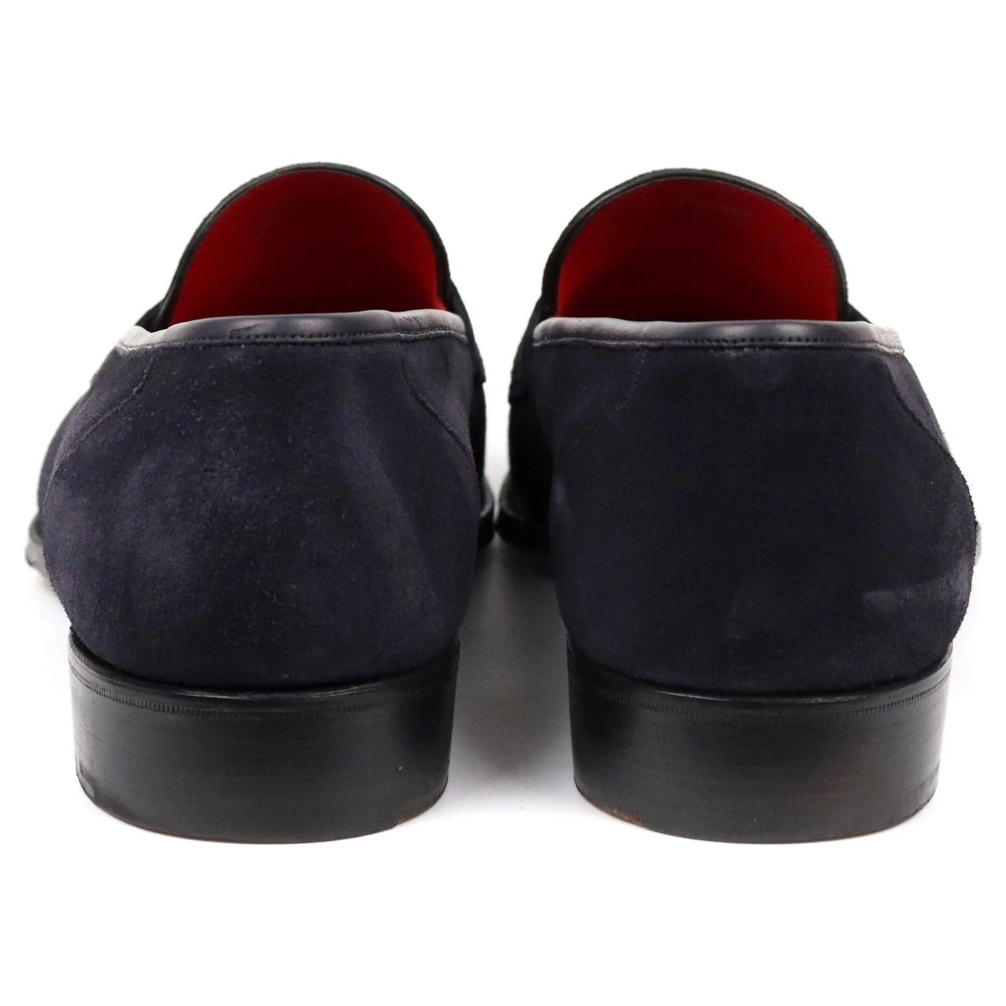 'Holkham' Navy Blue Suede Loafers UK 11 E