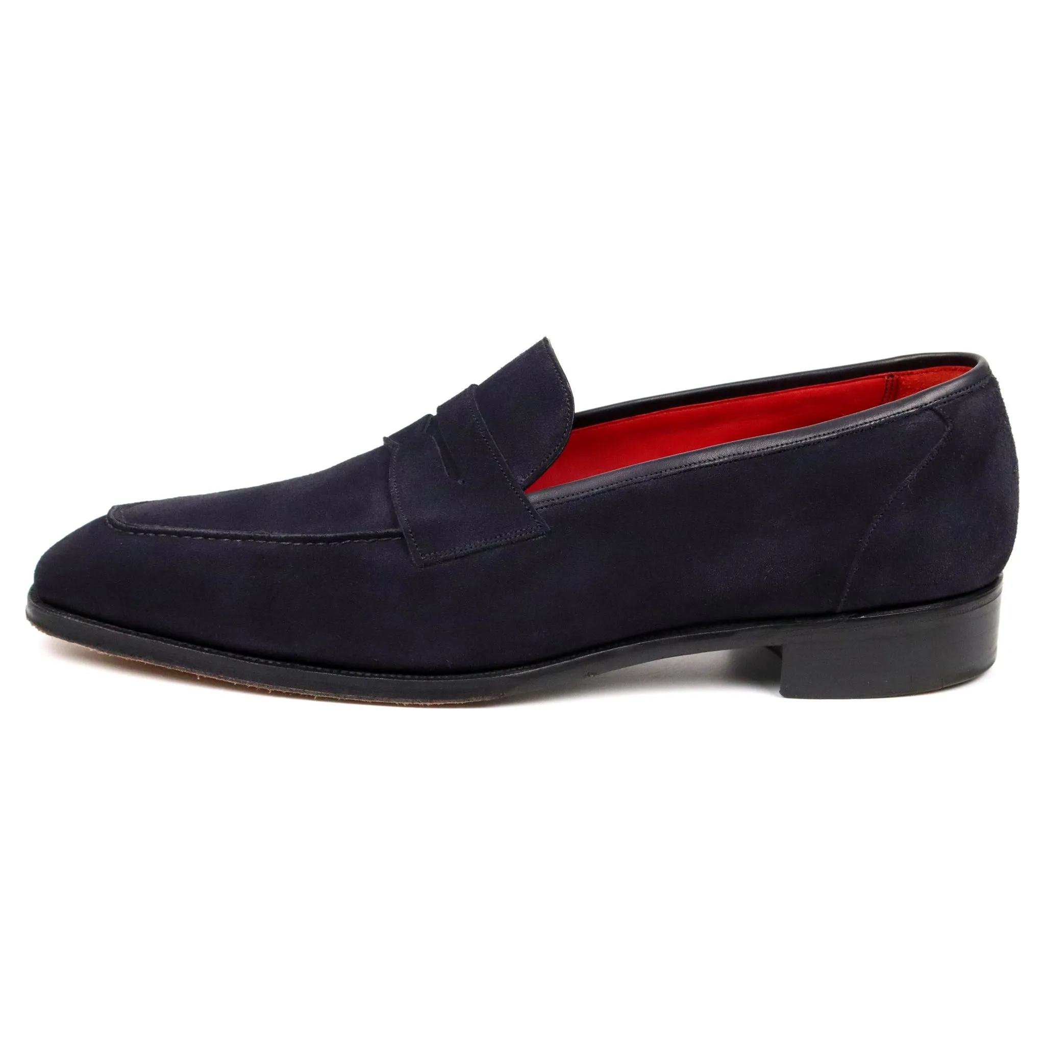 'Holkham' Navy Blue Suede Loafers UK 11 E