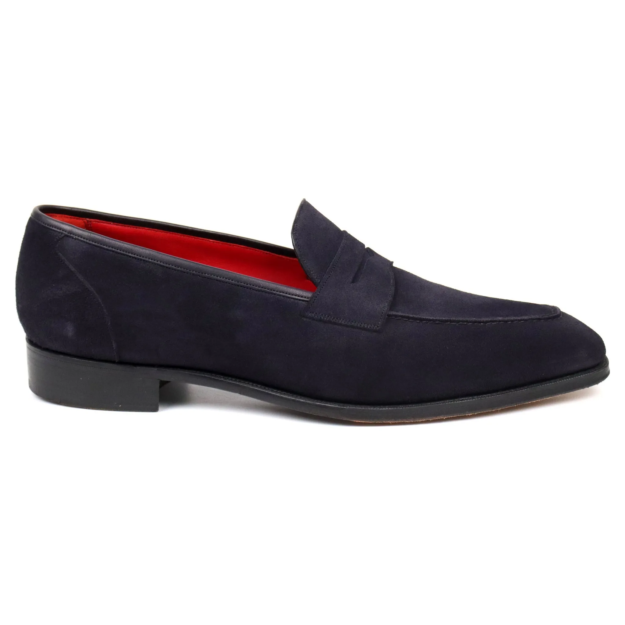 'Holkham' Navy Blue Suede Loafers UK 11 E