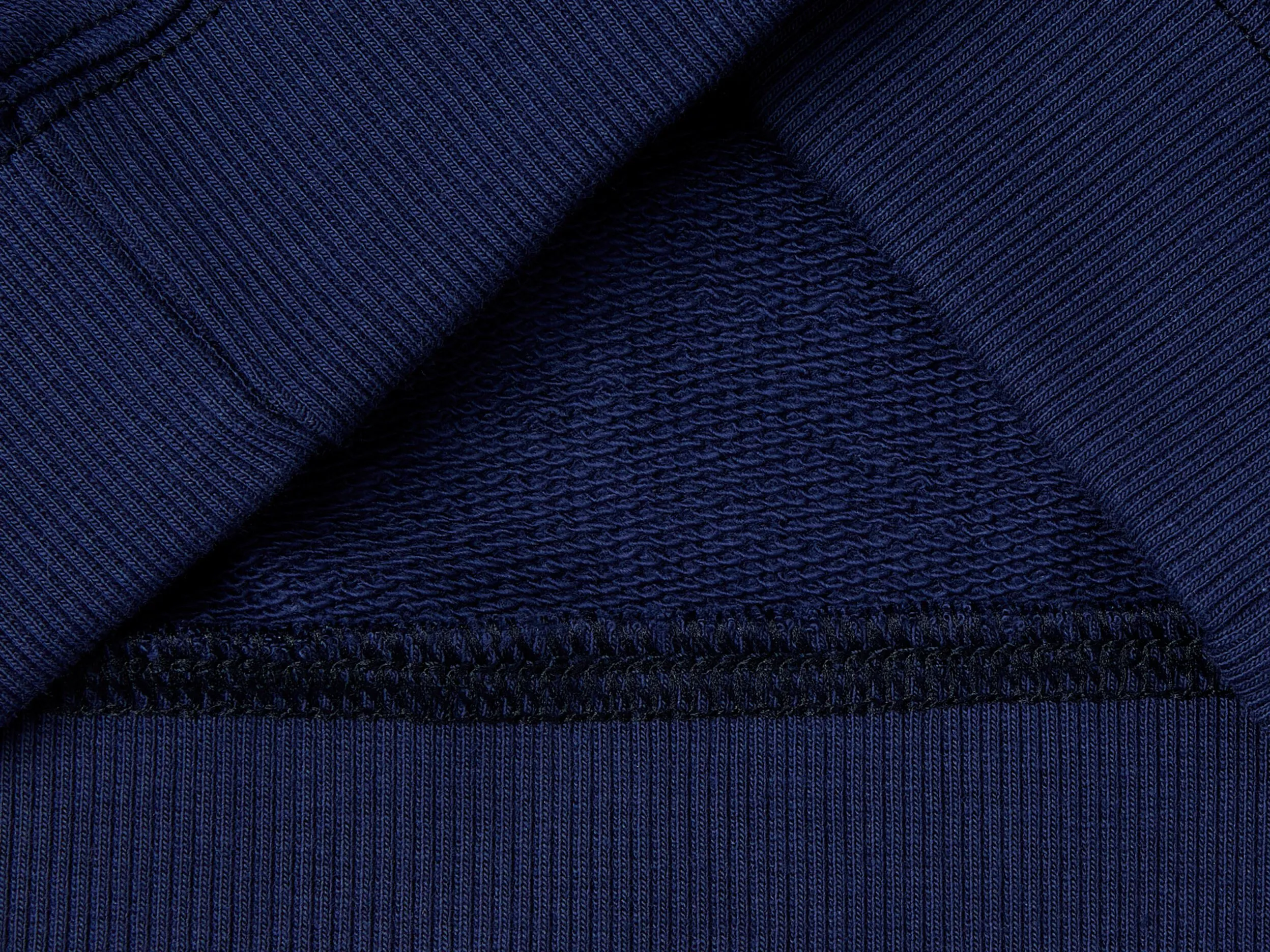 Hoodie with logo - Dark Blue | Benetton